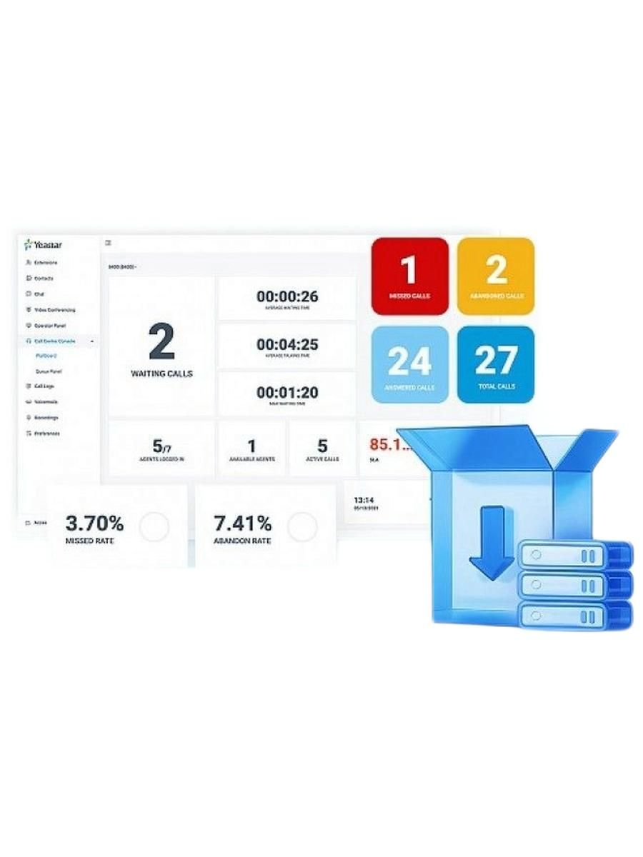 Программа IP-АТС Yeastar PSE Enterprise Plan 16SC, годовая, 16 одновременных вызовов