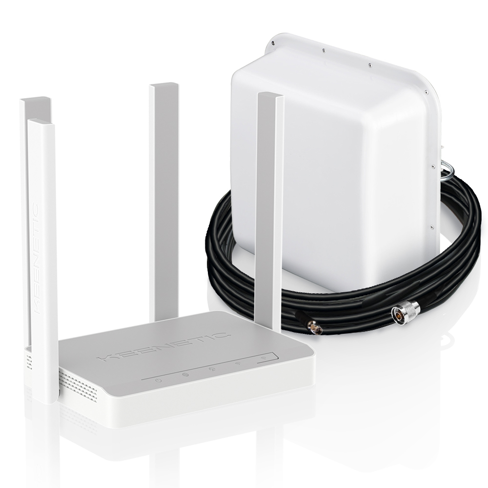Комплект 4G: Keenetic Skipper 4G + MIMO антенна + кабельная сборка