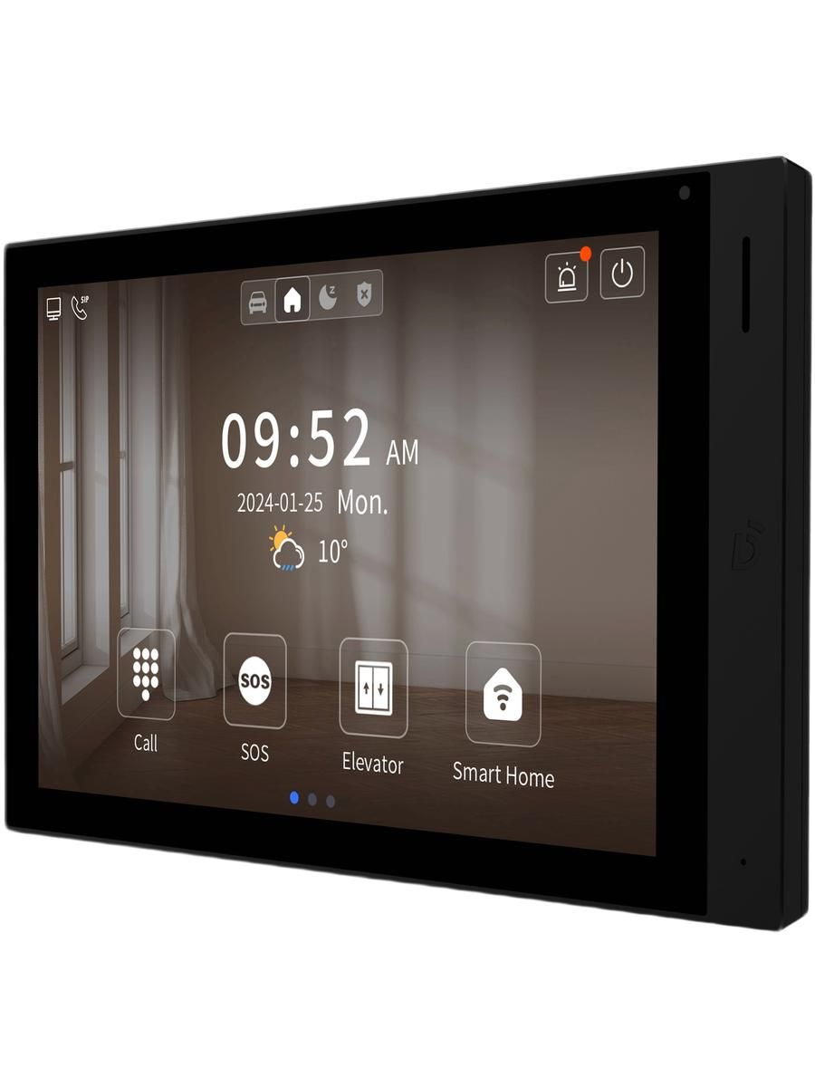 Монитор IP-видеодомофона Dnake H618W/F, Android, PoE, Wi-Fi, 10 дюймов, встроенный в стену монтаж