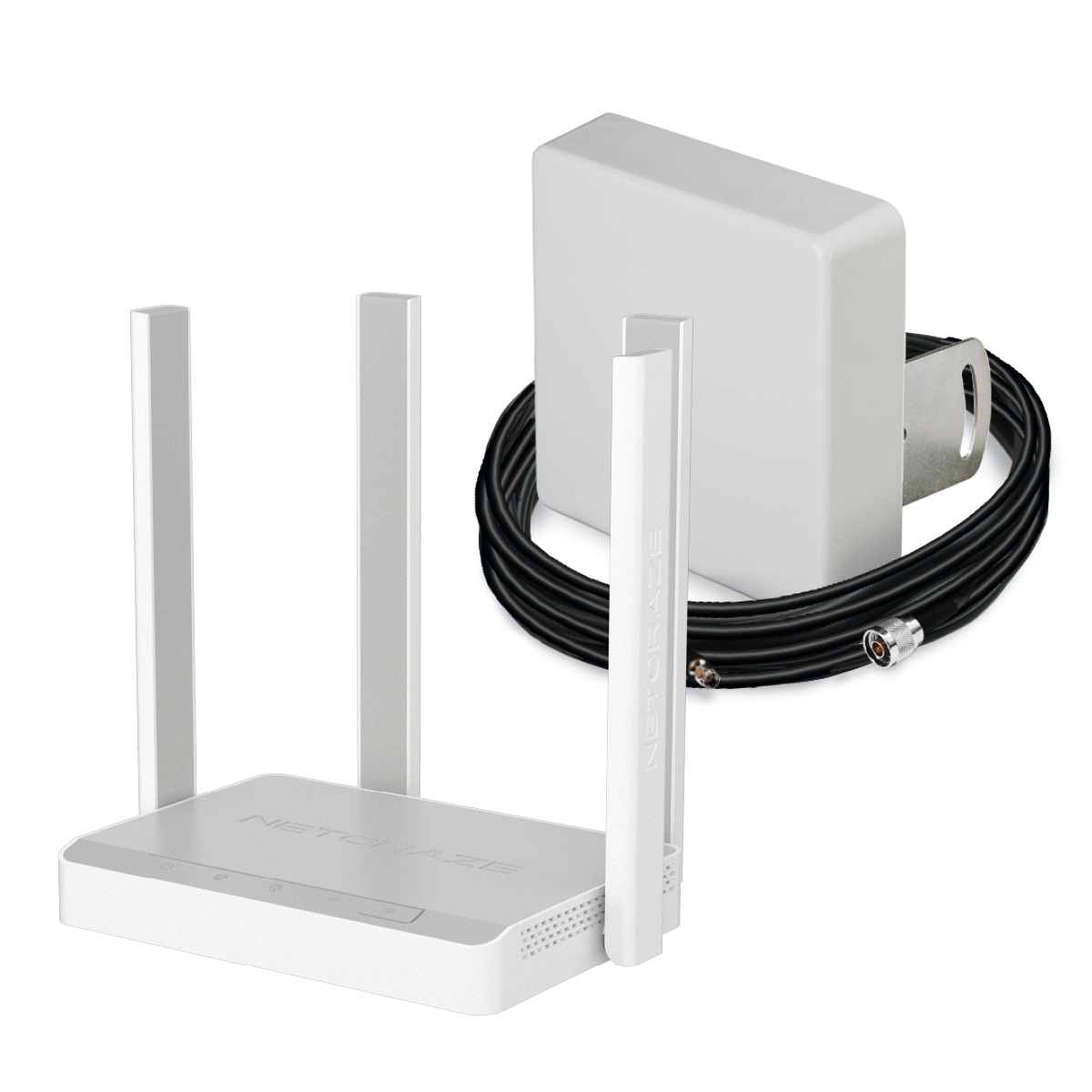 Комплект: Netcraze Runner 4G + MIMO антенна + кабельная сборка+SIM-карта