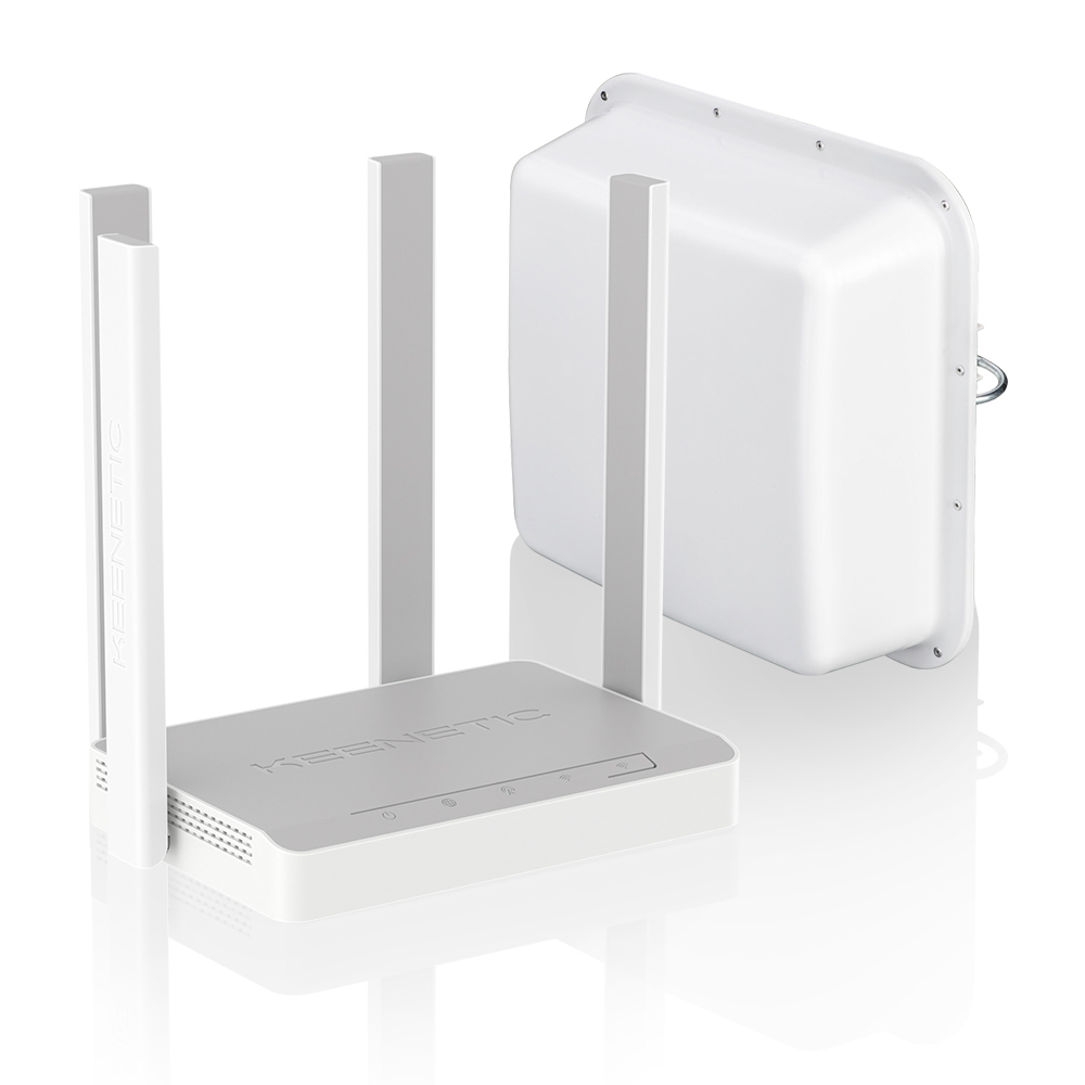Комплект 4G: Keenetic Skipper 4G + MIMO антенна + кабельная сборка