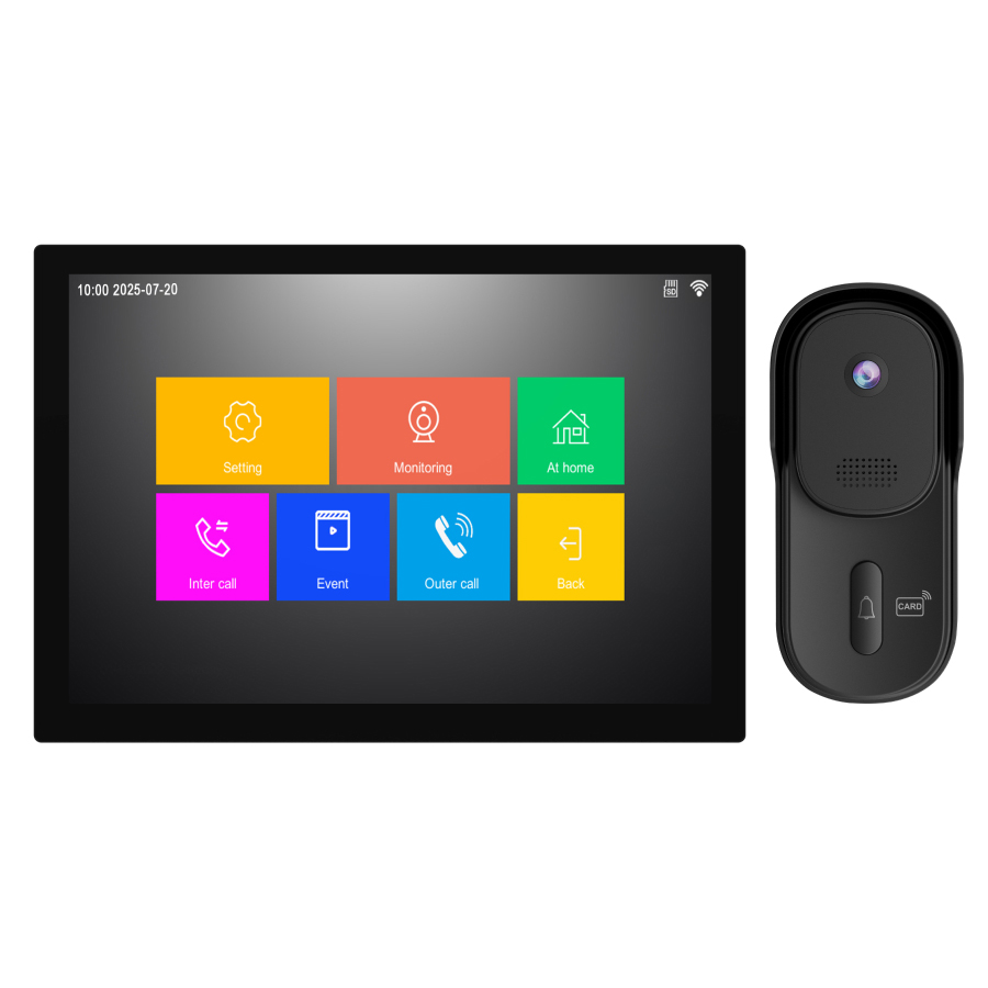 Комплект IP домофона Teldis ISee110 (Вызывная панель + Монитор), Android, Wi-Fi, RFID, 10.1 дюймов