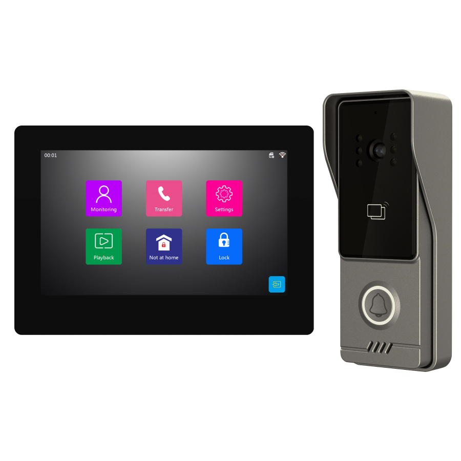 Комплект IP домофона Teldis ISee307 (Вызывная панель + Монитор), Android, Wi-Fi, RFID, 7 дюймов