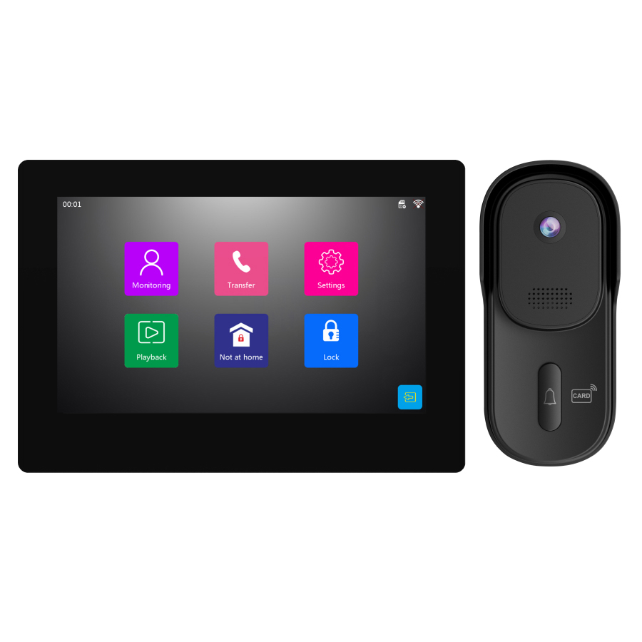 Комплект IP домофона Teldis ISee107 (Вызывная панель + Монитор), Android, Wi-Fi, RFID, 7 дюймов