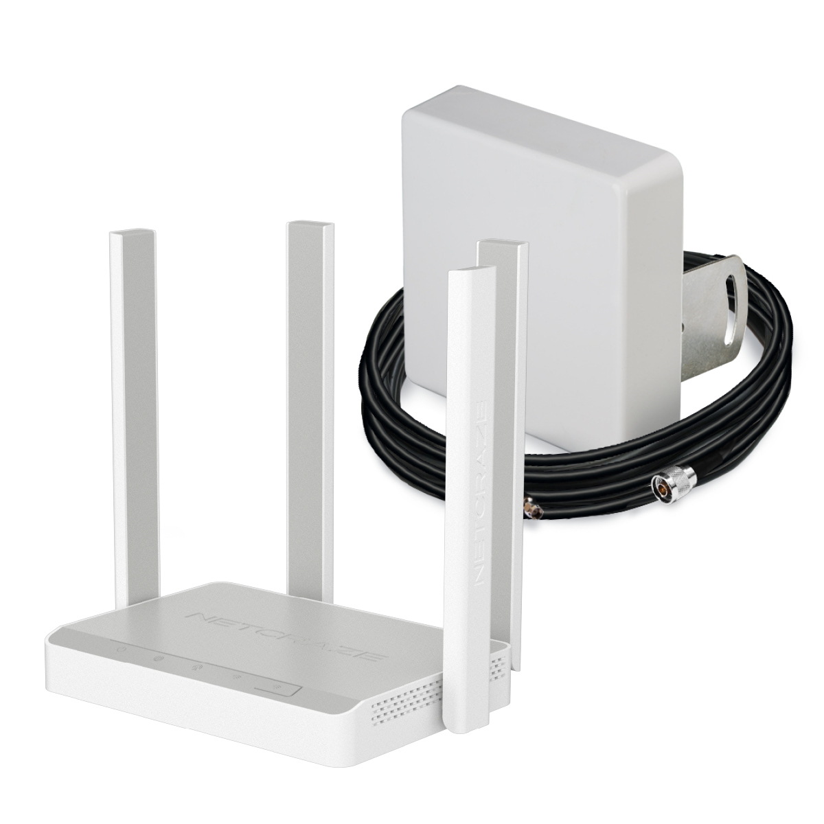 Комплект: Netcraze Explorer 4G + MIMO антенна + кабельная сборка + SIM-карта