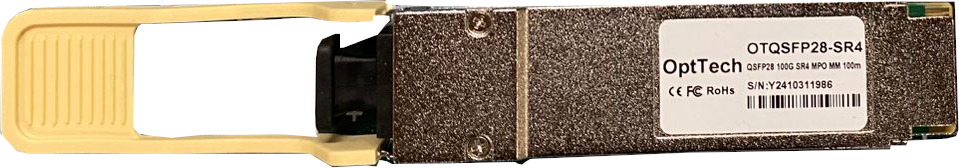 Модуль QSFP28, 100G, SR4, MPO, MM, 100m