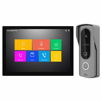Комплект IP домофона Teldis ISee210 (Вызывная панель + Монитор), Android, Wi-Fi, RFID, 10 дюймов