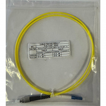 Патчкорд оптический simplex Vimcom FC/UPC-LC/UPC одномодовый LSZH диаметр 3.0 мм длина 2 м