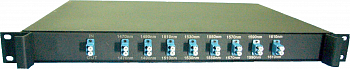 Мультиплексор CWDM, 8 каналов, 1470-1610нм, LC, 19"