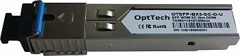 Модуль SFP, WDM, TX/RX=1310/1550nm, SC, 3km, DDMI