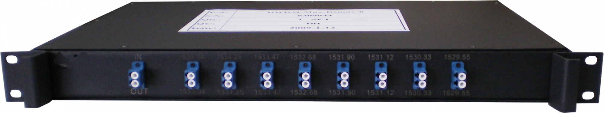 Мультиплексор DWDM, 8 каналов, 1529.55нм - 1535.04нм, LC