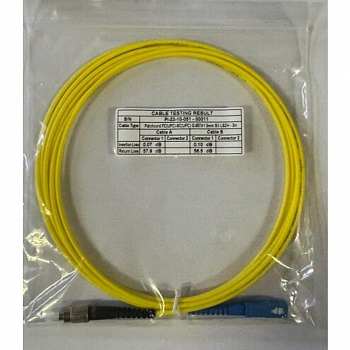 Патчкорд оптический simplex Vimcom FC/UPC-SC/UPC одномодовый LSZH диаметр 3.0 мм длина 5 м