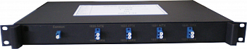 Мультиплексор DWDM, одно волокно, 4 канала, 8 длин волн с 1529.55нм по 1535.04нм, Type 2, LC