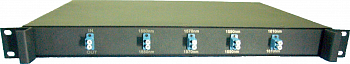 Мультиплексор CWDM, 4 канала, 1550-1610нм, LC, 19"