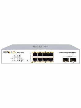 Коммутатор настраиваемый WI-PCES310GF v2, PoE 120Вт, порты 8 PoE GE + 2 SFP, Easy Smart